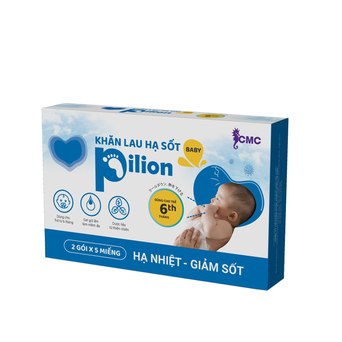 Khăn lau hạ sốt Pilion Baby