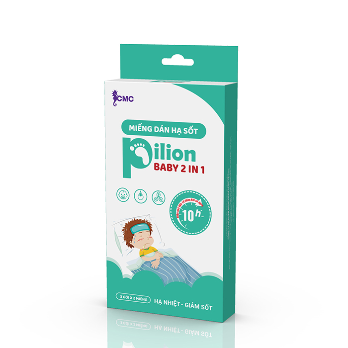 Miếng dán hạ sốt Pilion Baby 2 in 1